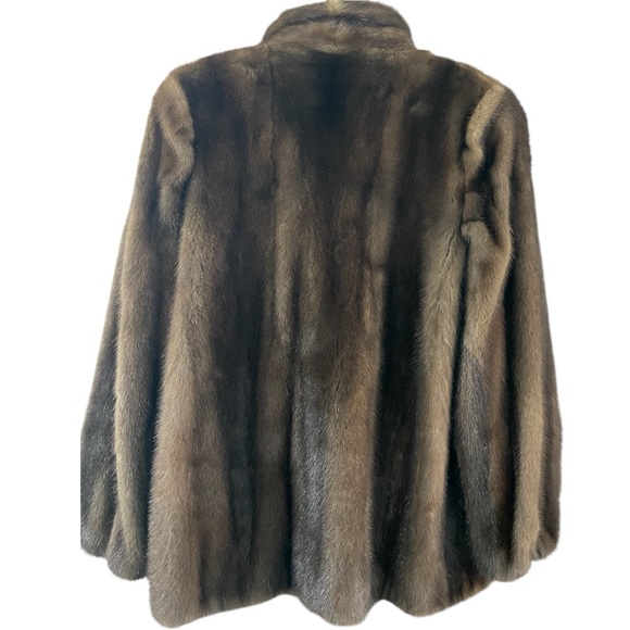 Garfinkel’s Vintage Brown Fur (Mink?) Womens Coat sz: Large - Picture 4 of 7